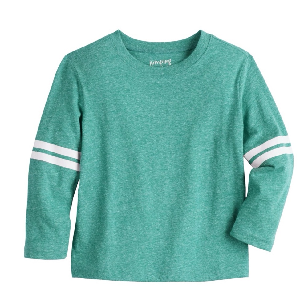 Toddler Boys Jumping Beans Long Sleeve Essential Varsity Tee. Set of 2